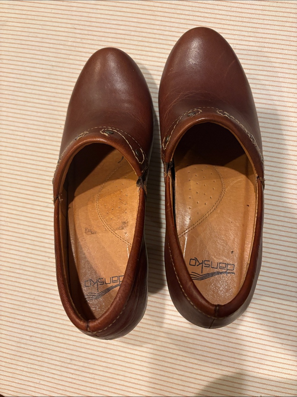 Dansko Brown Leather Slip-On mule for Women